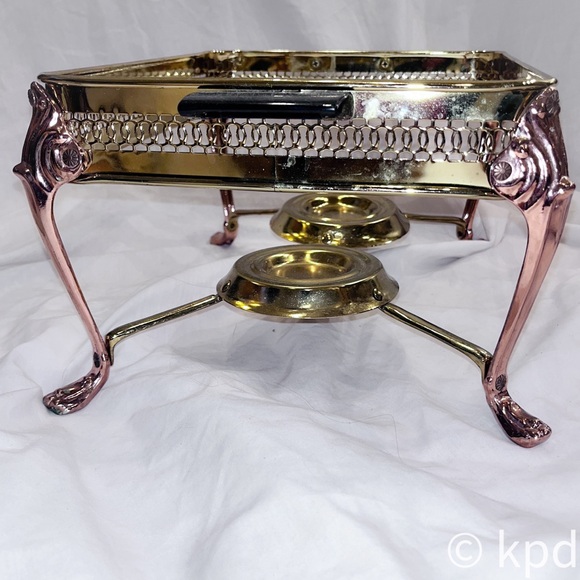 Vintage Anchor Hocking Buffet Serving Rack w 2 1 qt Anchor Ovenware Loaf dishes - Picture 6 of 10